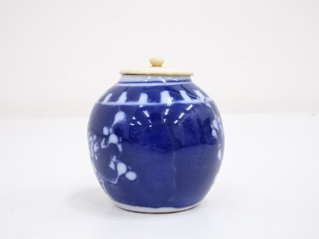 道具 ] - 道具 古物 染付茶入（保護箱） □z | ネットショップ圭